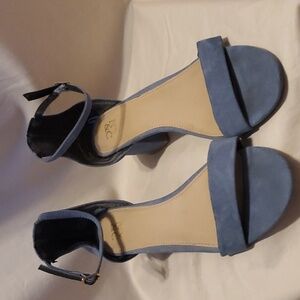 Chic Blue Ankle Strap Sandals